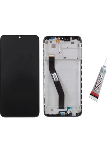 Redmi 8,8A Ekran Dokunmatik Çıtalı (Siyah) B7000 Yapıştırıcı