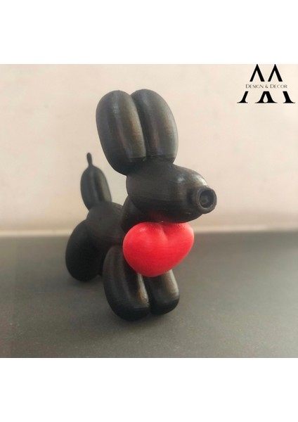 Sevgililer Günü Özel Balon Köpek 25 cm