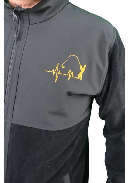 Fisherman Balık Sevdası Nakışlı Fermuarlı Polar modelleri