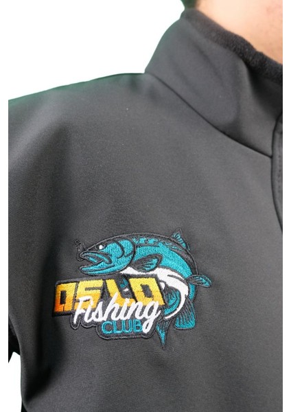 Fisherman Balık Sevdası Nakışlı Fermuarlı Polar fırsatları