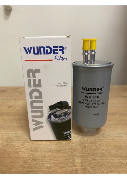 Wunder WB810 Yakıt Filtresi Renault 1.5DCI K9K Motorlar 164002137R