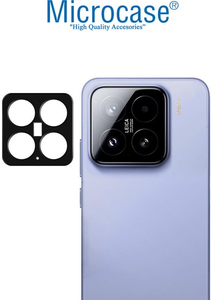 Xiaomi Mi 15 Uyumlu Kamera Lens Koruma Halkası - Kapalı Tasarım -Siyah AL3401