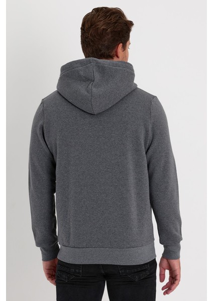 Erkek Tam Fermuarlı Kapüşonlu Yandan Cepli Sweatshirt fırsatları
