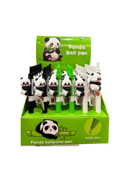 Panda Desenli Tükenmez Kalem 3'lü Set