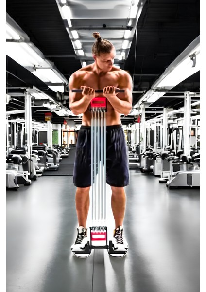 El Ayak Gğüs Spor Vücut Geliştirme Fitness Çelik Yayı Çok Amaçlı Ergonomik Egzersiz Aparatı