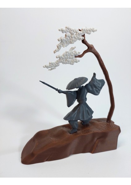 Samuray Ronin Biblo – 3D Dekoratif Figür, Japon Stili Masa Süsü indirimleri