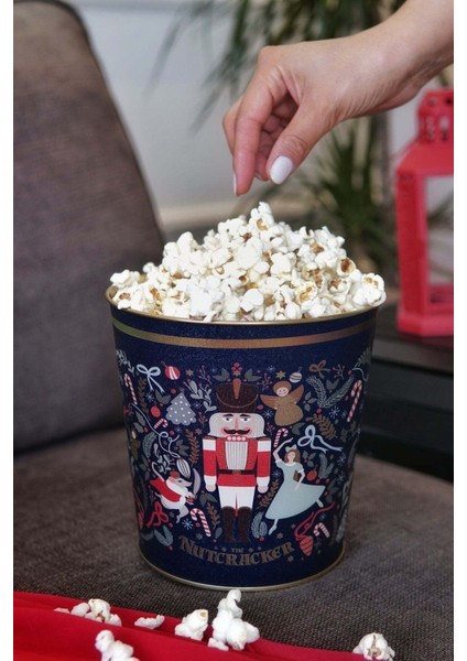 Fairytale Desenli Mısır Kovası, Popcorn Kovası, 17,5 x 17 Cm, 2,6 Lt