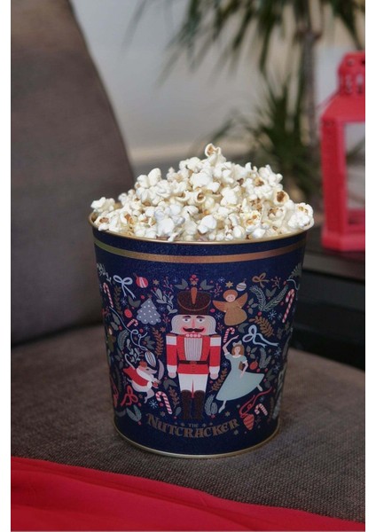 Fairytale Desenli Mısır Kovası, Popcorn Kovası, 17,5 x 17 Cm, 2,6 Lt