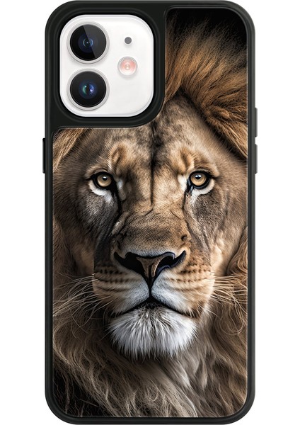 Apple iPhone 12 Galatasaray Aslan Asalet Cam Telefon Kılıfı