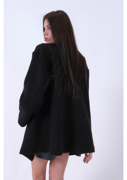 Siyah Önü Kapamalı Seyyar Kemerli Peluş Ceket 0105140.01 indirimleri
