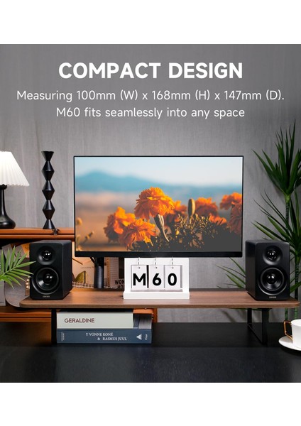 M60BLK Multimedia Bluetooth Speaker 66WRMS (EDF-M60-BLK)