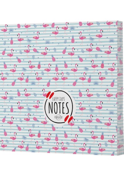 Vivago Art Flamingo 4, 14X20 Çizgili DEFTER-15X15 Çizgisiz Defter Seti (320 Sayfa)