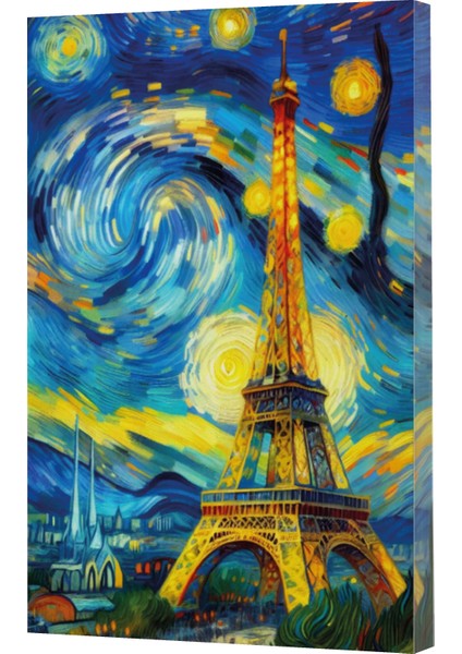 Vivago Art Van Gogh 9 Eyfel Kulesi 14X20 Çizgili DEFTER-15X15 Çizgisiz Defter Seti (320 Sayfa)