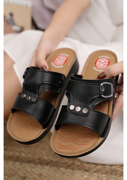 Kadın Günlük Terlik Ortopedik Yumuşak Taban Ev Sokak Misafir Çeyiz Iş Terliği