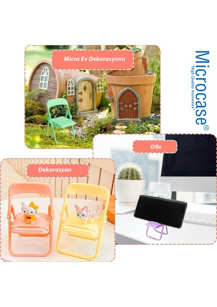 AL4924 Mini Katlanır Sandalye Tasarım Telefon Standı Dekoratif Tutucu indirimleri