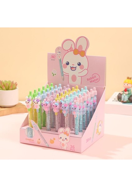 Labirent Model Tükenmez Kalem 3'lü Set Tavşan Desenli