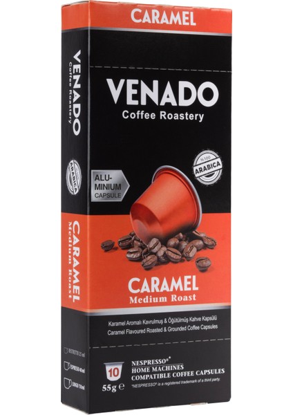 Karamel Aromalı Kapsül Kahve 10'lu