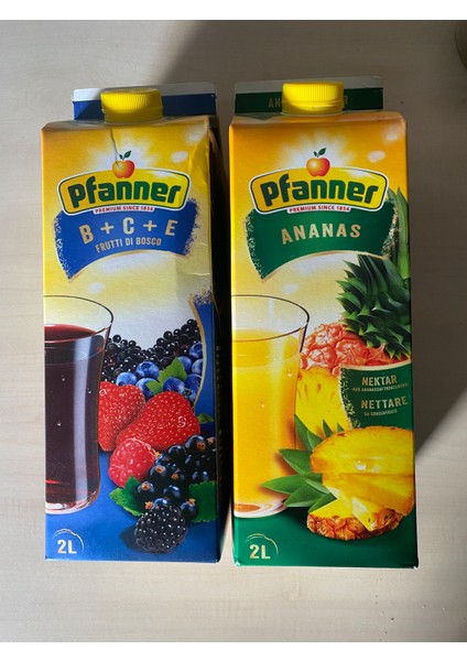 Ananas 2 lt + Pfanner B+C+E Fruttı Dı Bosco 2 lt