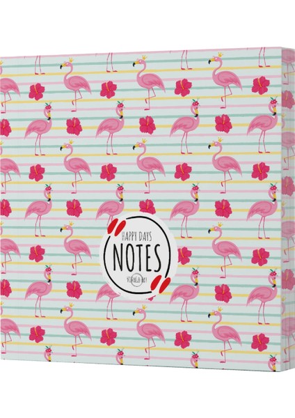 Vivago Art Flamingo 2, 14X20 Çizgili DEFTER-15X15 Çizgisiz Defter Seti (320 Sayfa)