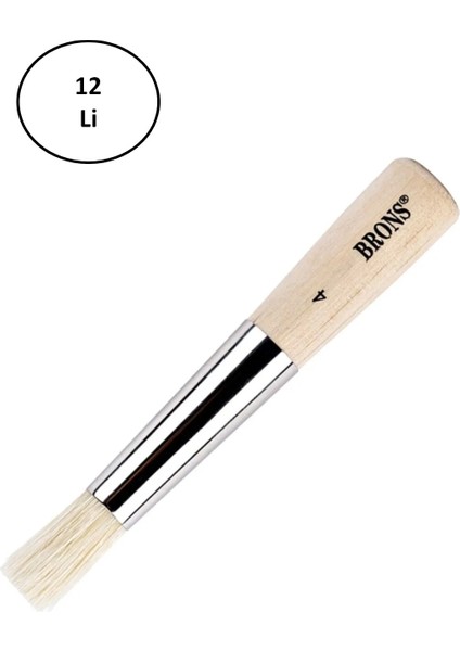 Brons BR-662 115 Serisi No:4 Tampon Fırça 12'li