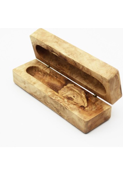 Çok Amaçlı Ahşap Puro Kutusu - Zeytin Ağacı - 18 Cm modelleri