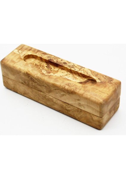 Çok Amaçlı Ahşap Puro Kutusu - Zeytin Ağacı - 18 Cm fırsatları