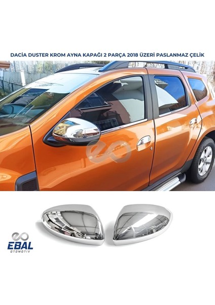 Dacia Duster Krom Ayna Kapağı 2 Parça P.çelik 2018 ve Üzeri