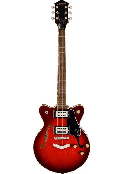 Gretsch G2655 Streamliner Cb Jr Dc Claret Burst Elektro Gitar