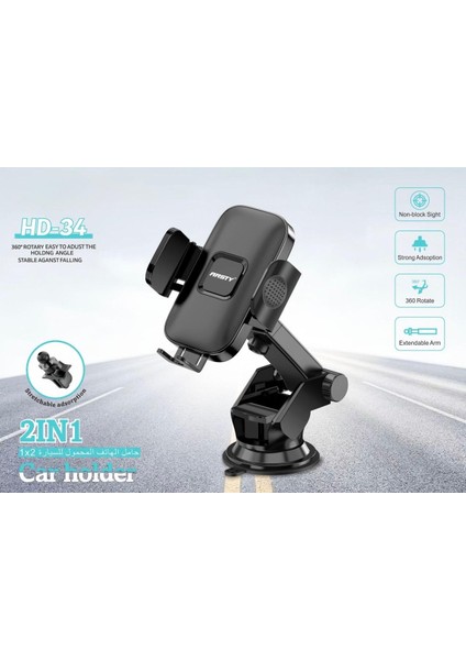 Ansty Hd-34 Araç Içi Telefon Tutacağı Car Holder