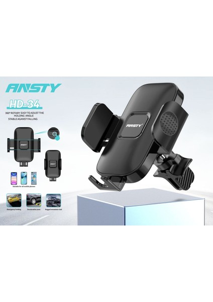 Ansty Hd-34 Araç Içi Telefon Tutacağı Car Holder