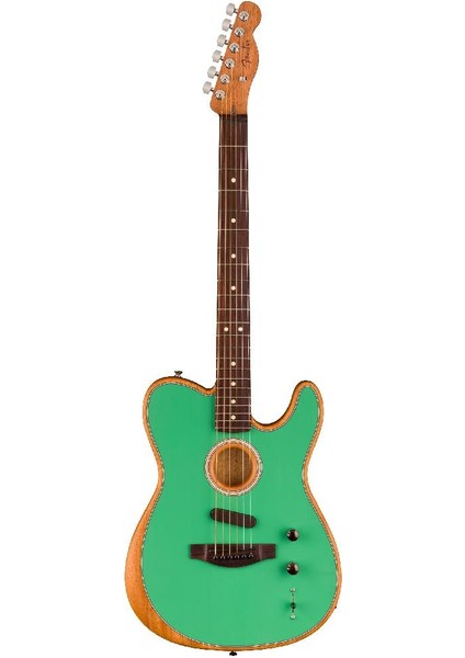 Limited Edition Acoustasonic Player Telecaster Gülağacı Klavye Sea Foam Green Elektro Akustik Gitar