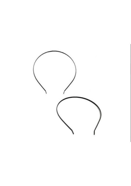 10 Adet Taç Metal 4mm Siyah Renk