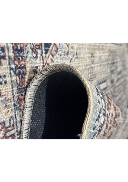 Modern Şönil Eskitme Desenli Dokuma Taban Dekoratif Halı Kilim Yolluk Dijital Baskı Halı Yıkanabilir