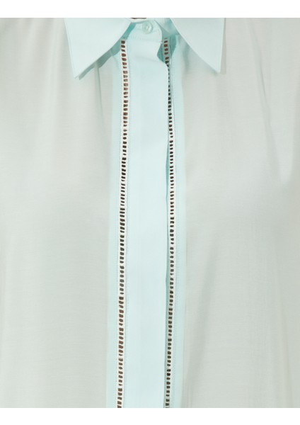 Kadın Mavi Regular Fit Kolsuz Bluz 50247281-VR007