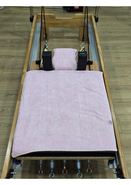 Pilates Reformer Havlusu Kaydırmaz Pembe