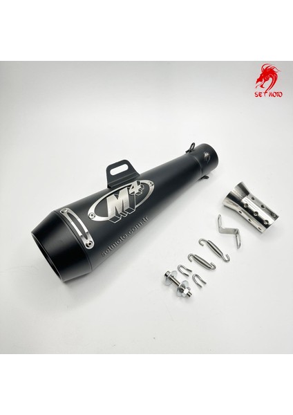 M4 TOK SES EFSANE EGZOS EKSOS EGZOST MOTOSİKLET - SUSTURUCULU - SİYAH