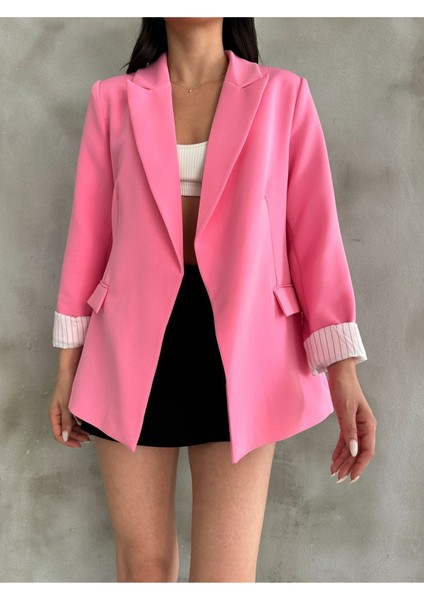 Kadın Astarı Çizgili Ceket fiyatları