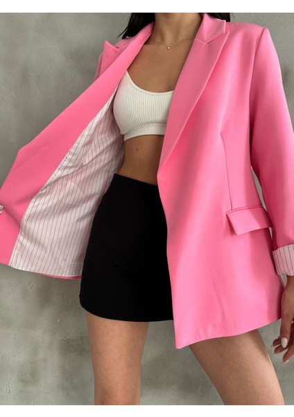 Kadın Astarı Çizgili Ceket fırsatları