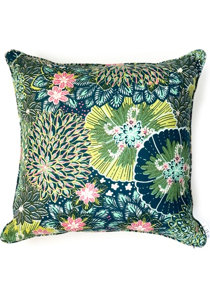 Yeşil Temalı Iç Dolgulu Kırlent