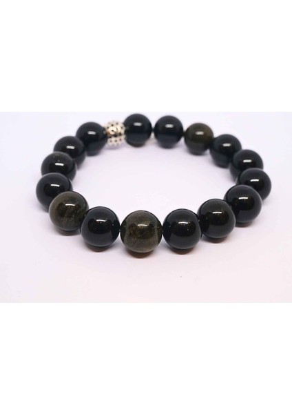 12 Mm Doğal Taş Bileklik Ametit, Obsidyen, Sitrin, Ay Taşı, Lapis Lazuli, Akik, Güneş Taşı, Firuze