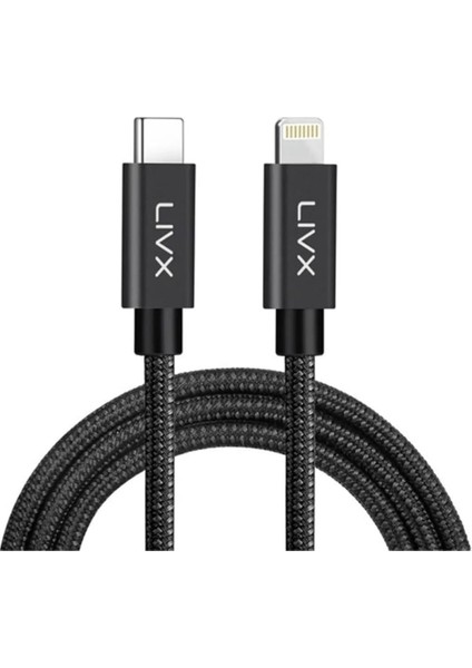 Speed 27W Type C To Lightning 2 Metre Iphone Ipad Uyumlu Hızlı Şarj ve Data Kablosu