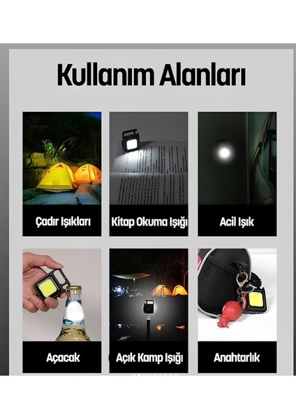 Çok Işlevli Mini Fener, Anahtarlık