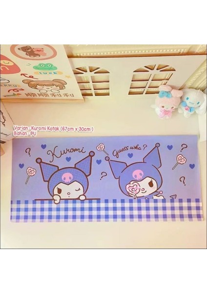Sevimli Sanrio Kawaii Kuromi Mouse Masa Üstü Matı Klavye Mouse Pad Büyük Mousepad Ofis Oyuncu Kız Erkek