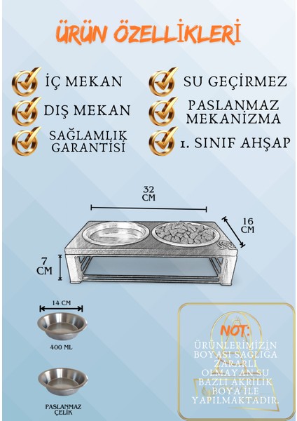 Kedi ve Köpekler Için Dayanıklı Mama ve Su Standı – Sağlıklı ve Şık Tasarım fırsatları