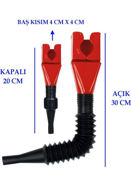 Akrobat Plastik Bidon Ağzı Huni ,esnek ve Oynar Uçlu Benzin, Mazot, Sıvı Yağ ve Su Boşaltma Aparatı