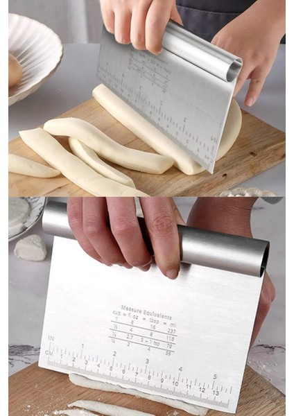 Paslanmaz Alüminyum Metal Masterchef Hamur Açma 2'li 60 ve 90 cm Oklava ve Ölçülü Çelik Spatula fiyatları