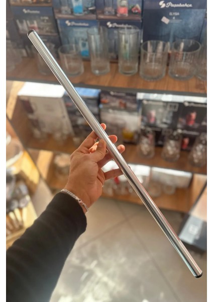 Paslanmaz Alüminyum Metal Masterchef Hamur Açma 2'li 60 ve 90 cm Oklava ve Ölçülü Çelik Spatula indirimleri