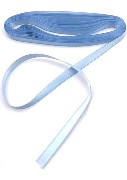 1 cm Mavi Saten Kurdela 30 Metre Uzunluğunda