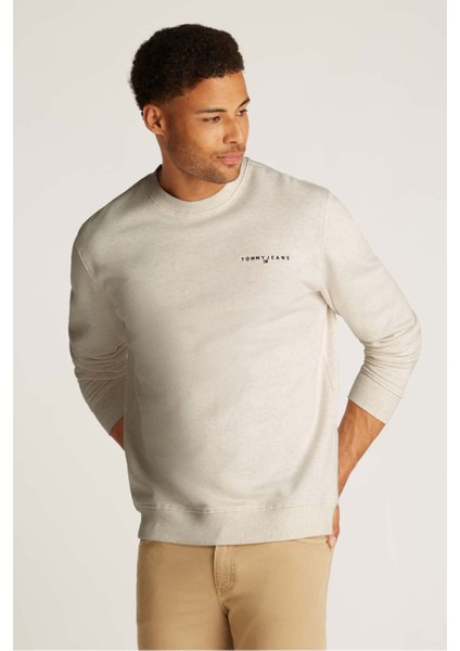 Erkek Tjm Sweatshirt - Krem