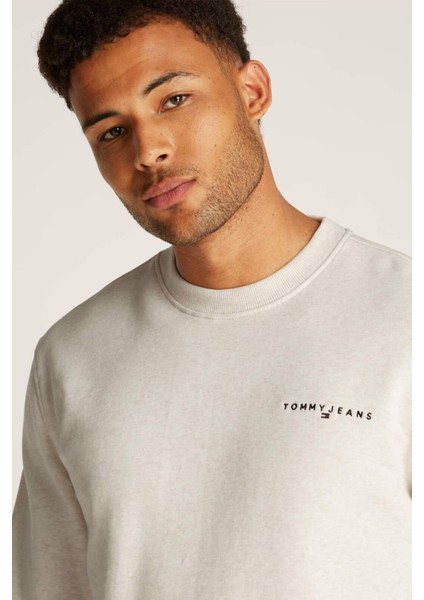 Erkek Tjm Sweatshirt - Krem modelleri